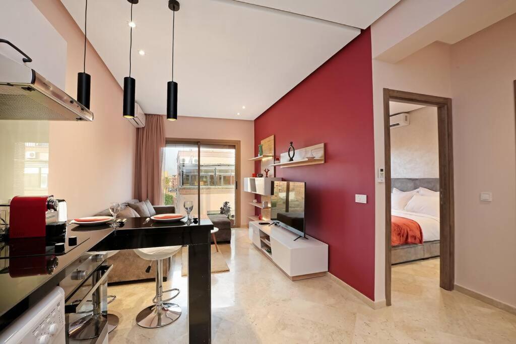 Elegant And Brand New Appart In Hypercenter Of Marrakech Marrákes Kültér fotó